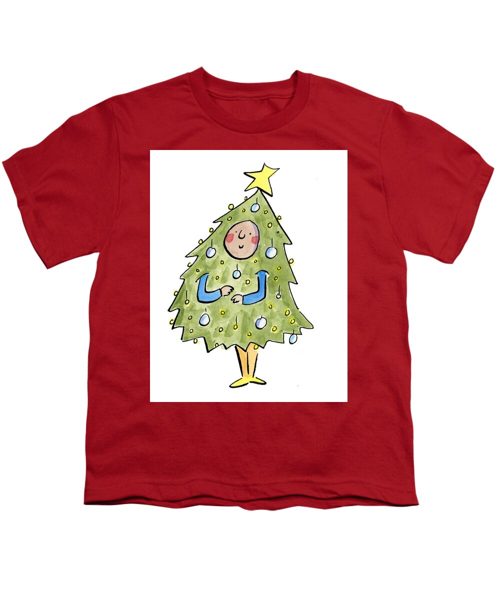 Christmas Tree Outfit - Youth T-Shirt
