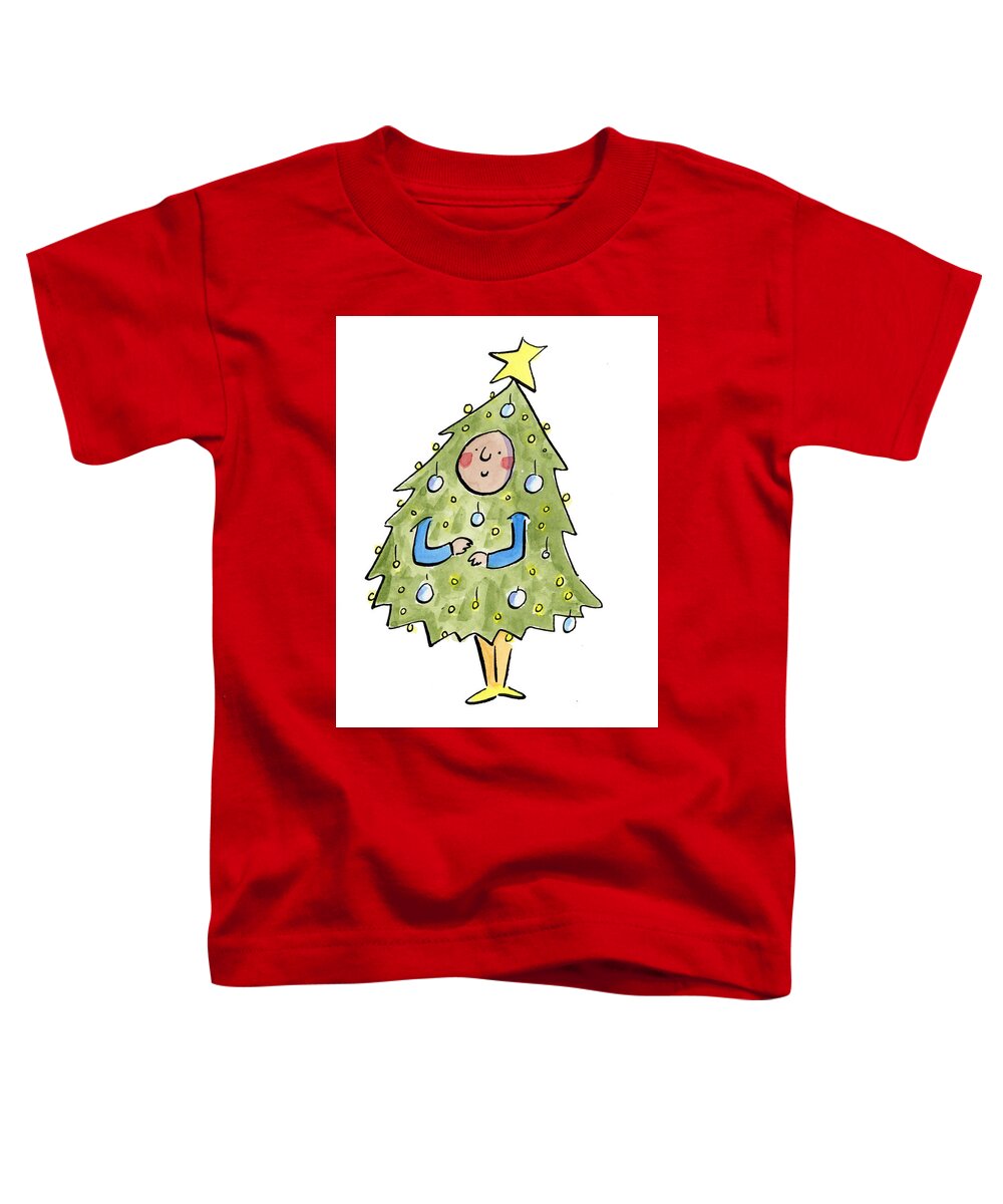 Christmas Tree Outfit - Toddler T-Shirt