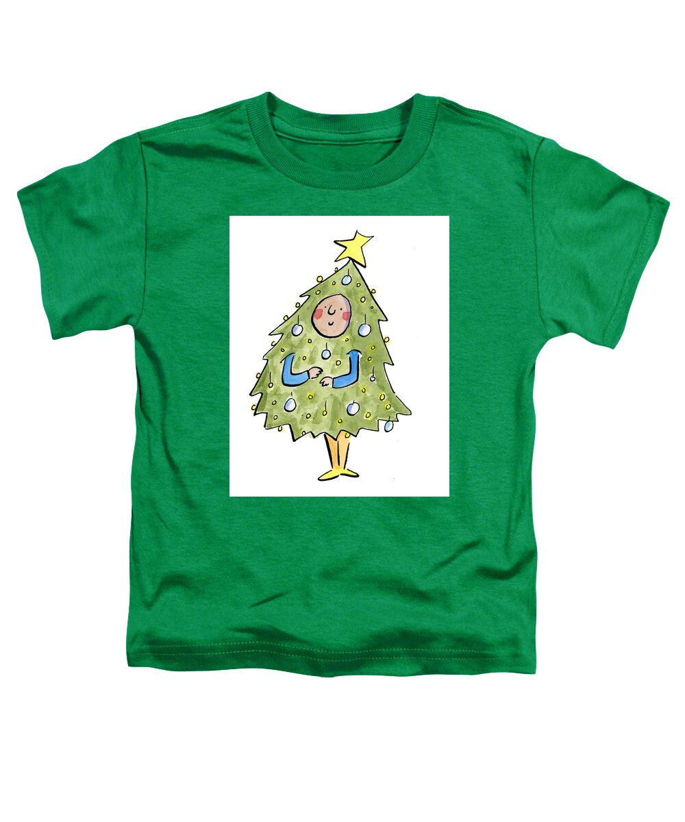 Christmas Tree Outfit - Toddler T-Shirt