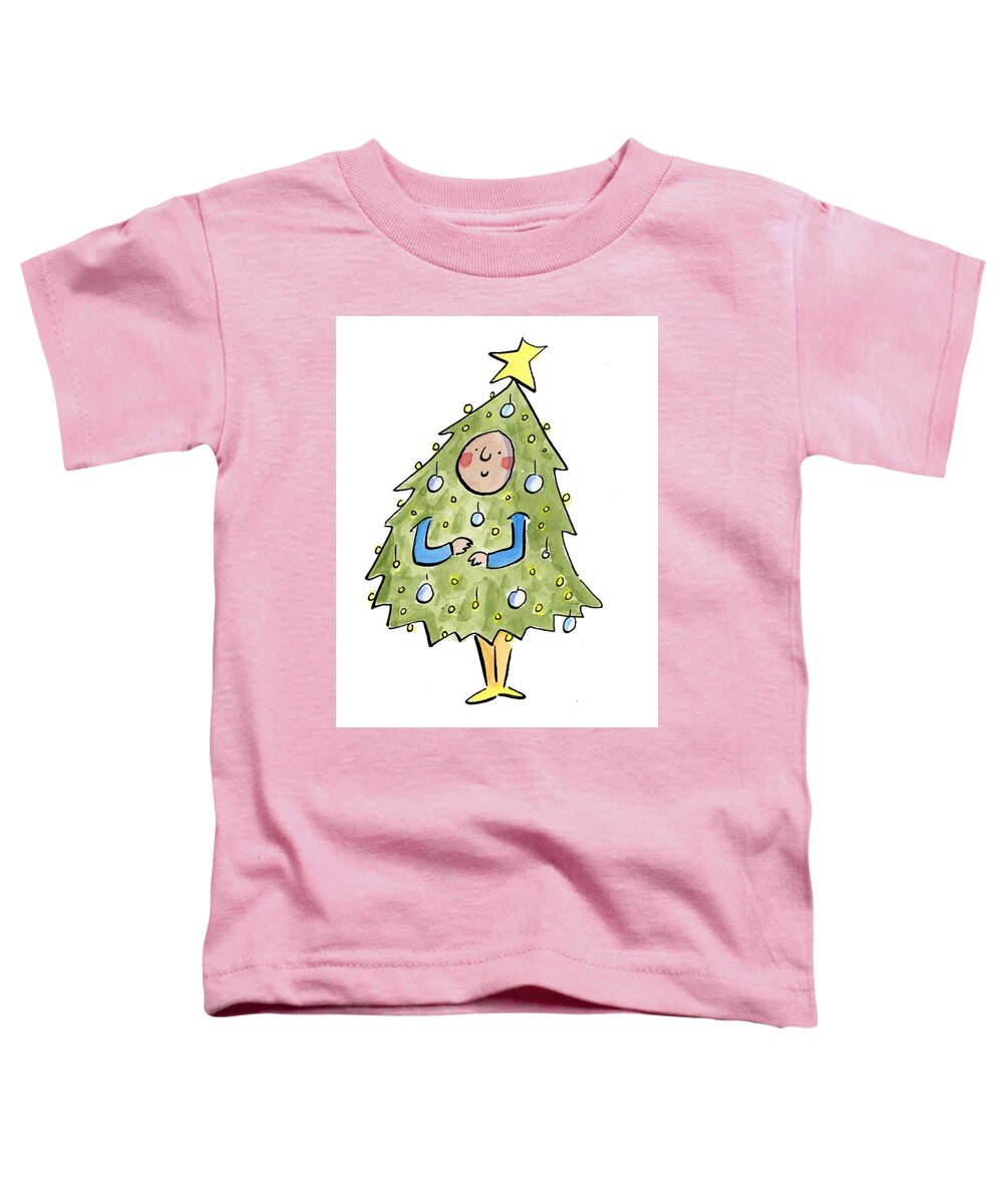 Christmas Tree Outfit - Toddler T-Shirt