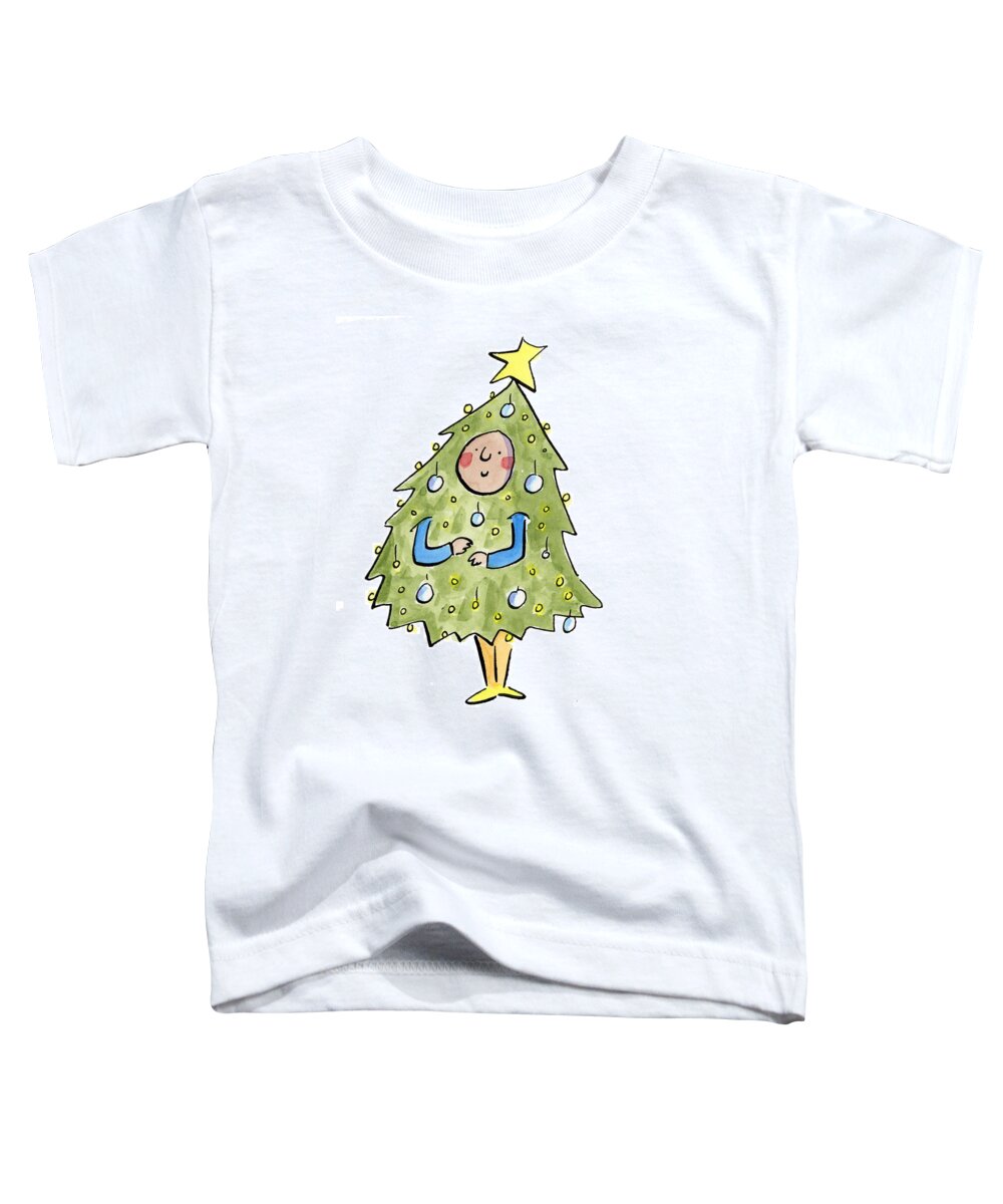 Christmas Tree Outfit - Toddler T-Shirt