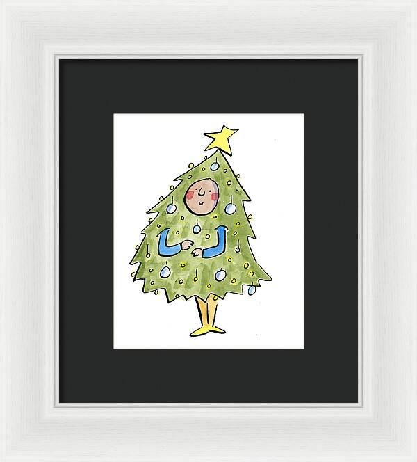 Christmas Tree Outfit - Framed Print