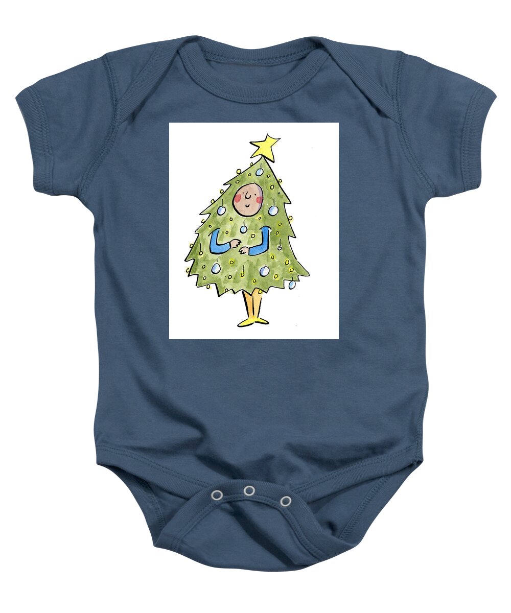 Christmas Tree Outfit - Baby Onesie
