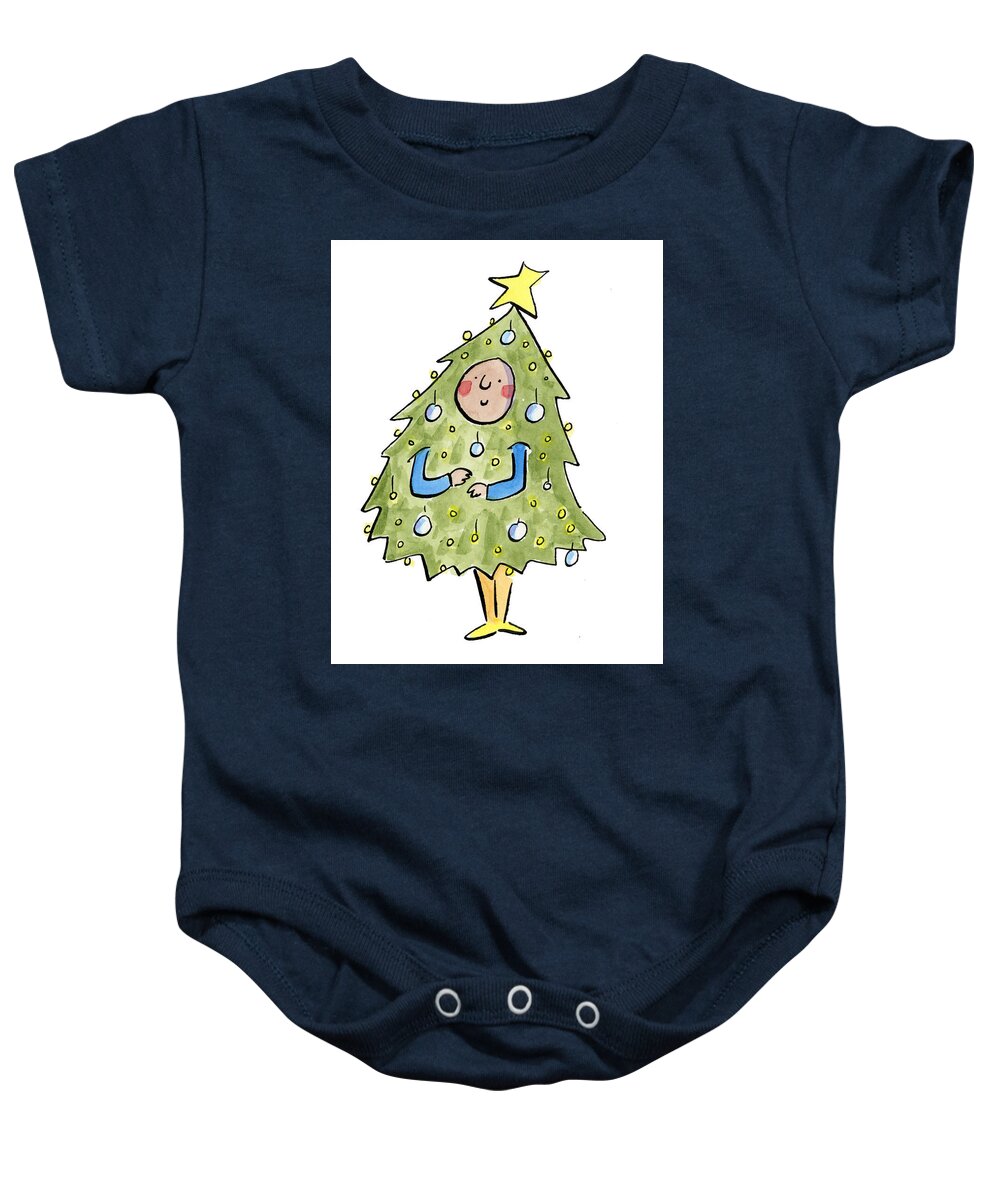Christmas Tree Outfit - Baby Onesie