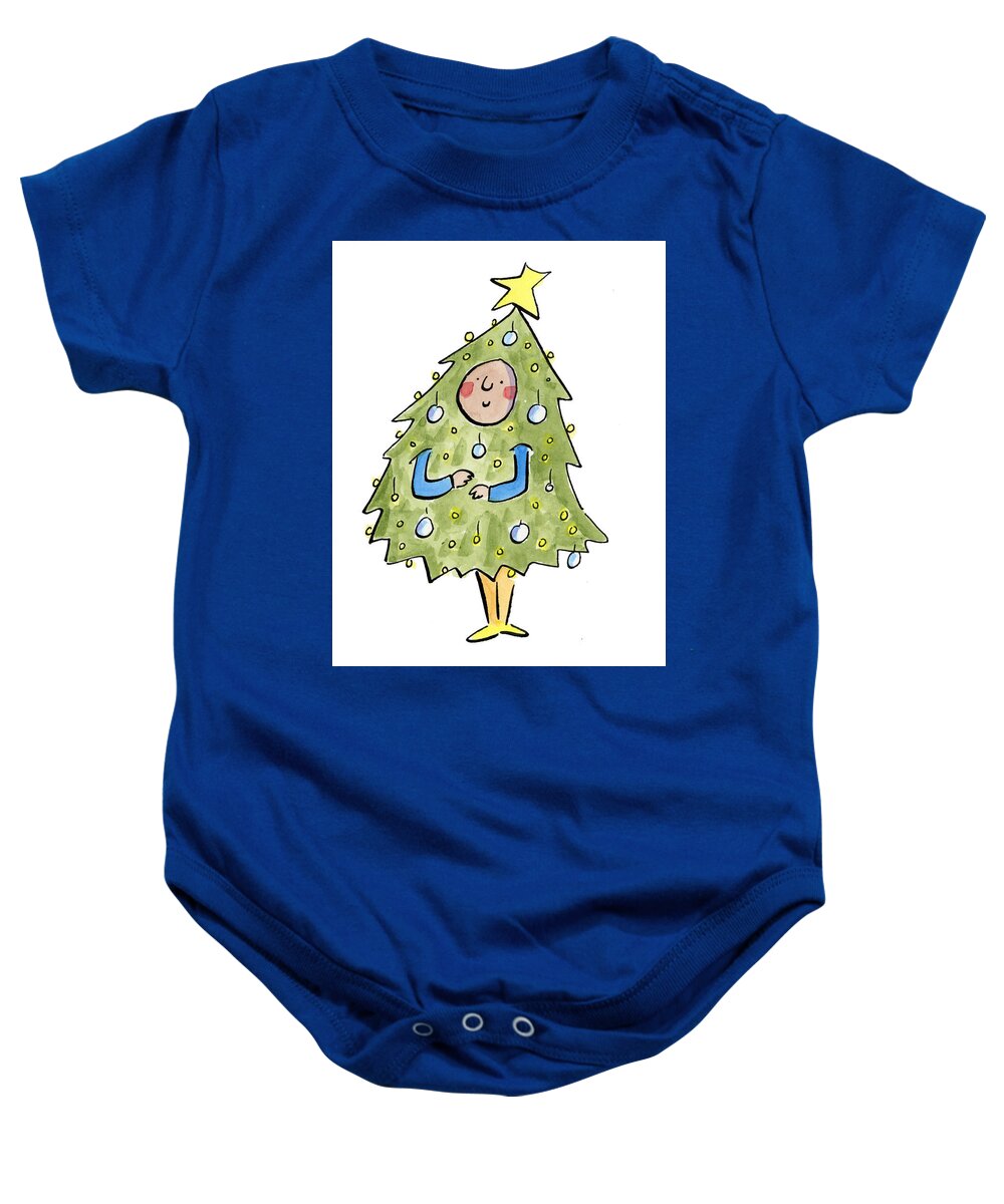 Christmas Tree Outfit - Baby Onesie