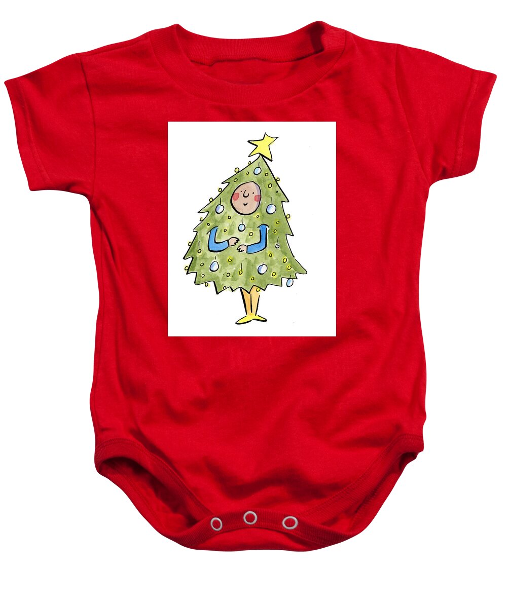 Christmas Tree Outfit - Baby Onesie