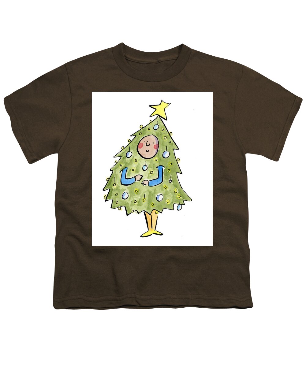 Christmas Tree Outfit - Youth T-Shirt