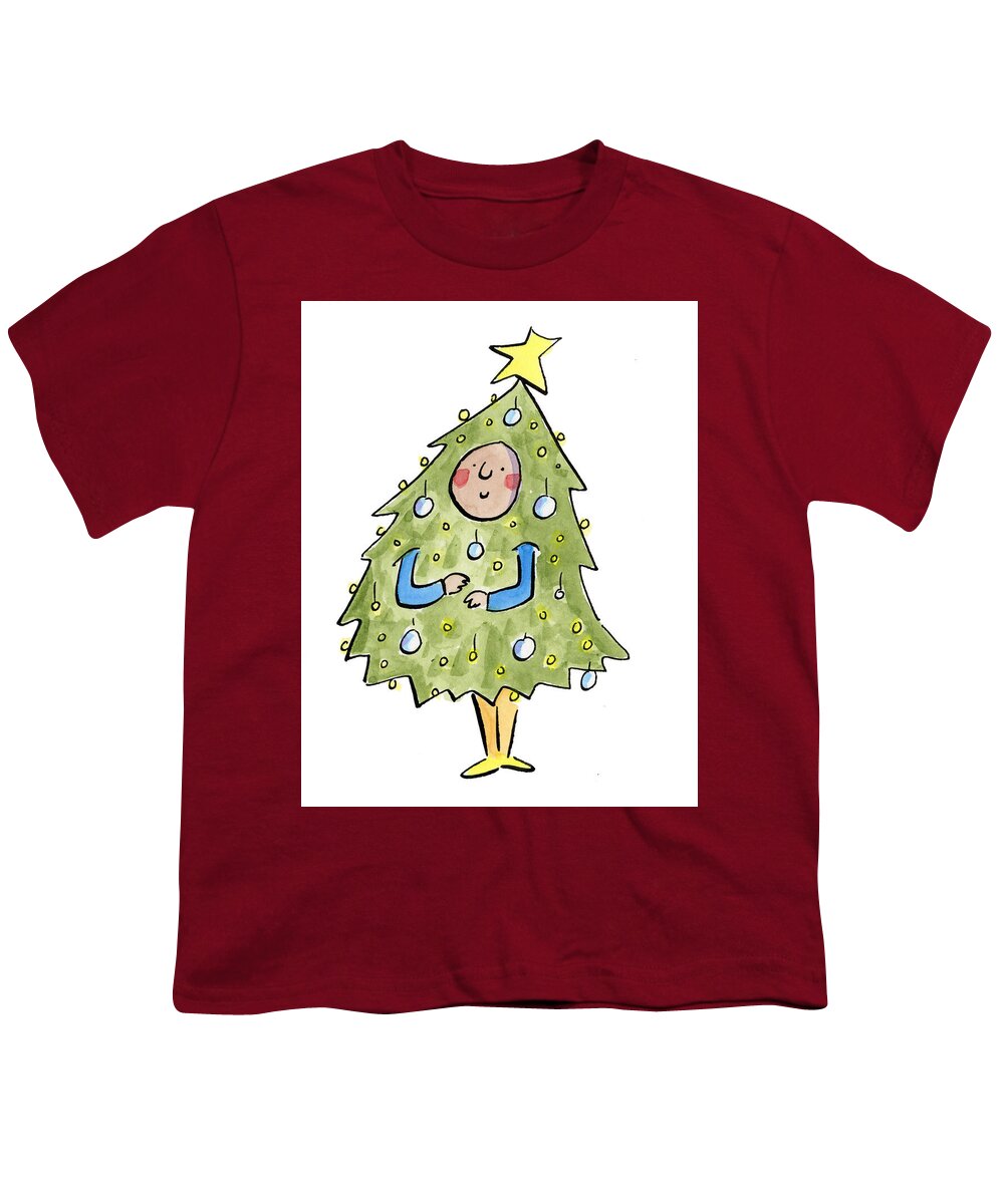 Christmas Tree Outfit - Youth T-Shirt
