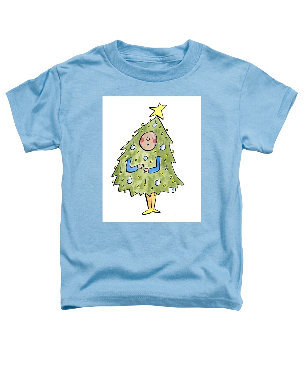 Christmas Tree Outfit - Toddler T-Shirt