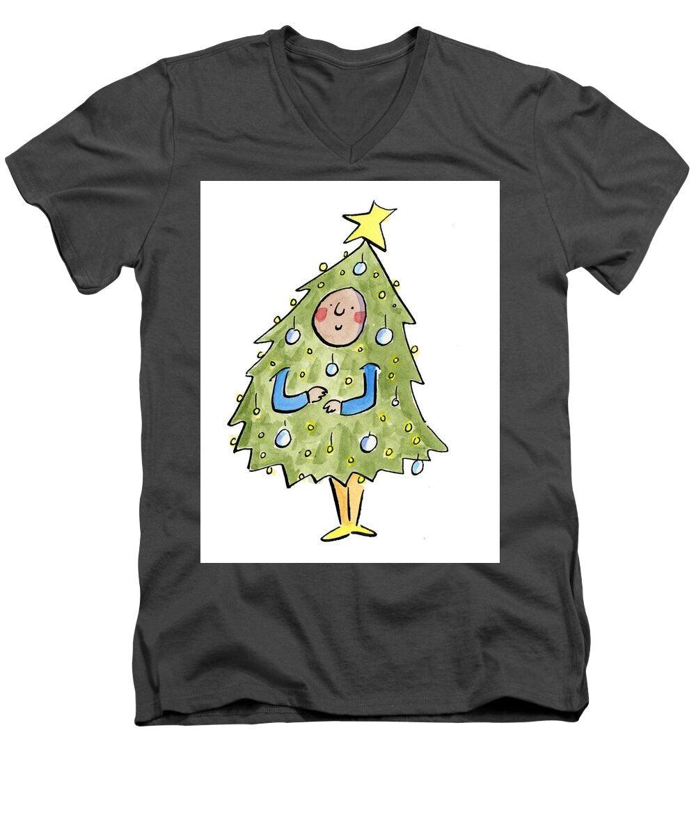 Christmas Tree Outfit - Men's V-Neck T-Shirt
