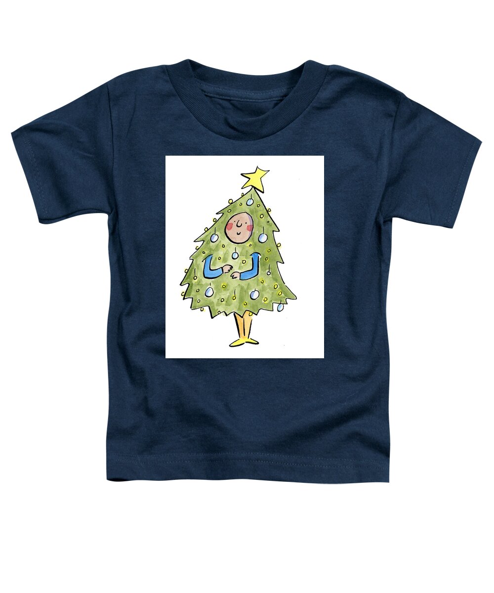 Christmas Tree Outfit - Toddler T-Shirt