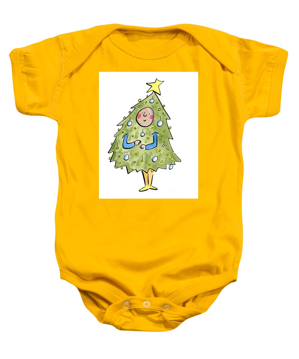 Christmas Tree Outfit - Baby Onesie