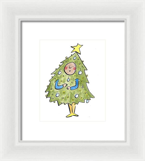 Christmas Tree Outfit - Framed Print