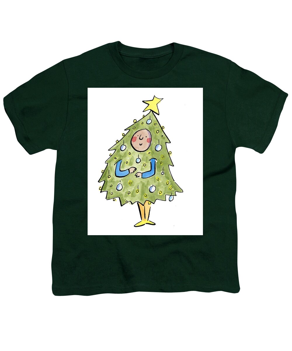 Christmas Tree Outfit - Youth T-Shirt
