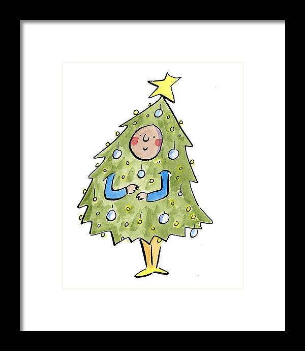 Christmas Tree Outfit - Framed Print
