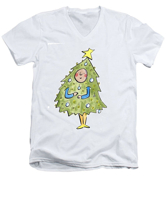 Christmas Tree Outfit - Men's V-Neck T-Shirt