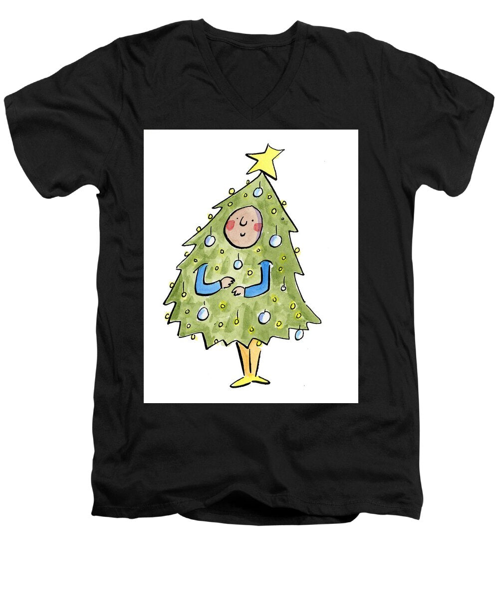 Christmas Tree Outfit - Men's V-Neck T-Shirt