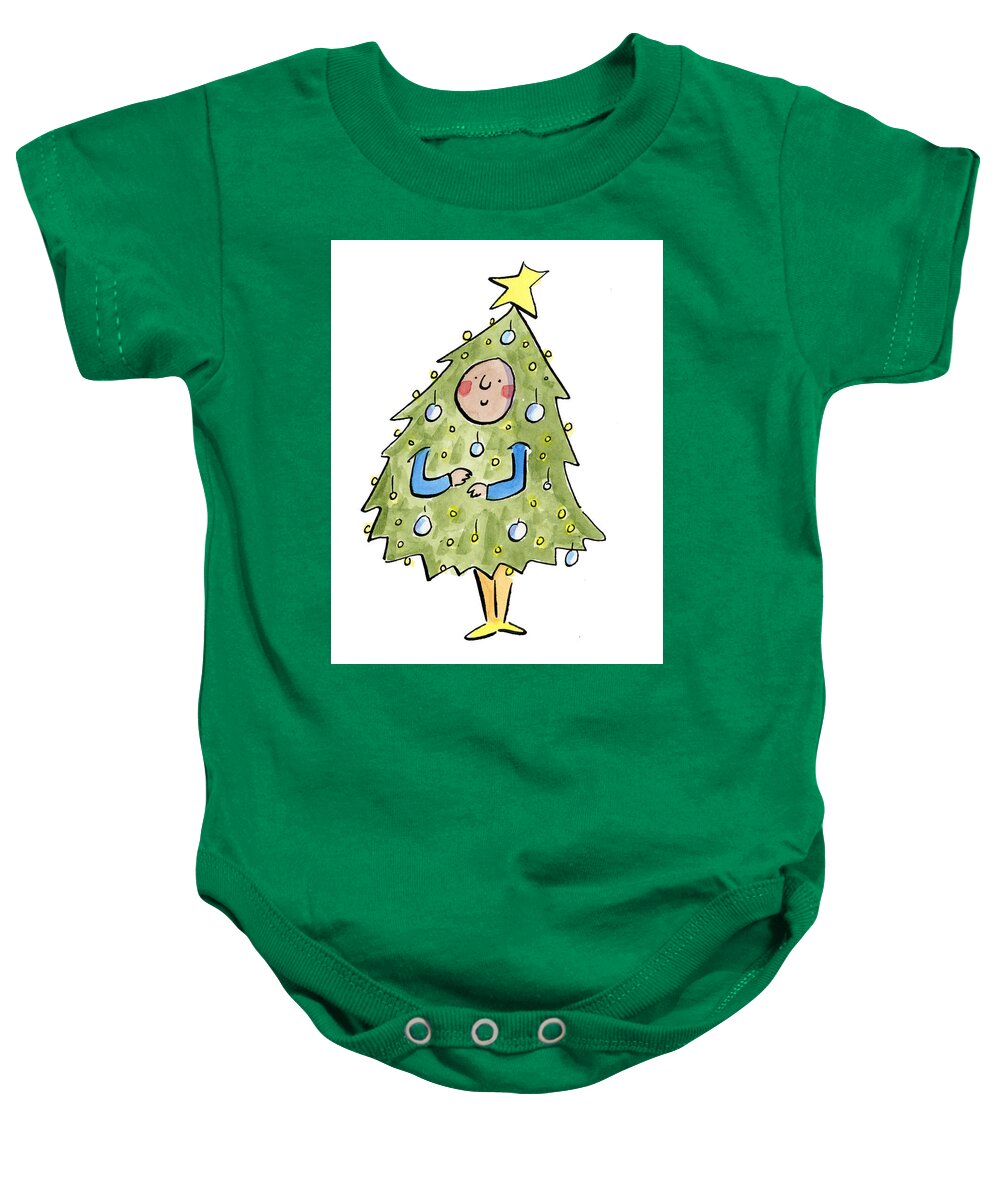 Christmas Tree Outfit - Baby Onesie