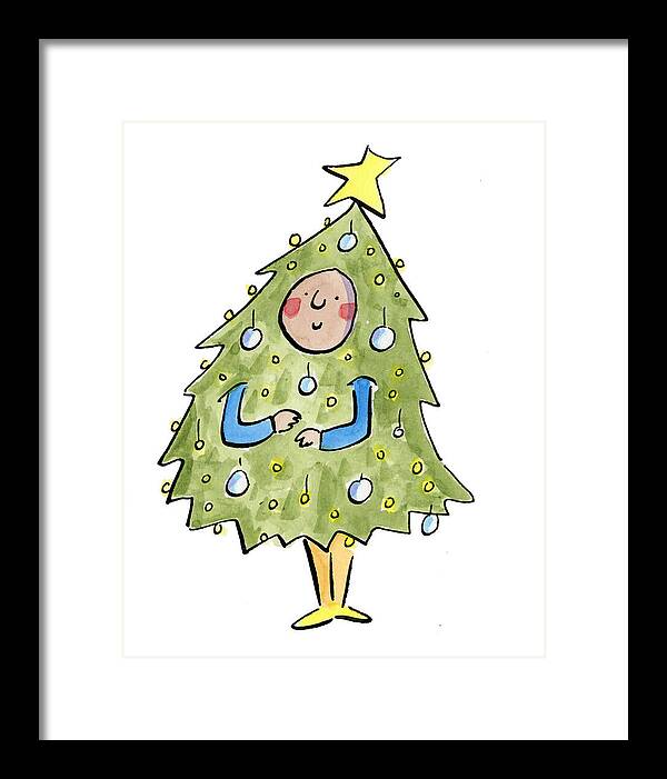 Christmas Tree Outfit - Framed Print