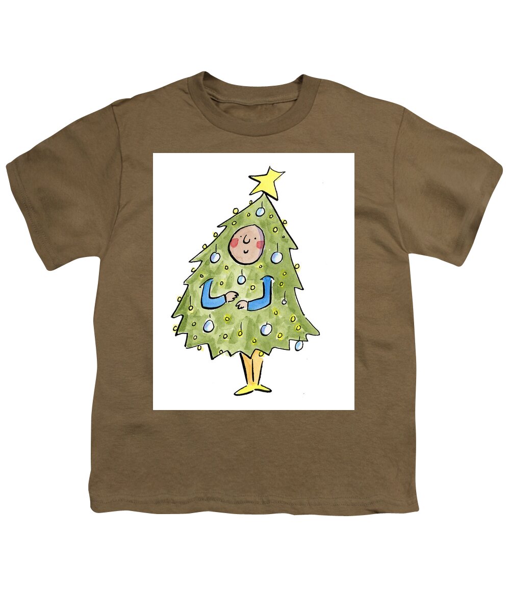 Christmas Tree Outfit - Youth T-Shirt