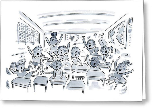 Classroom - Greeting Card