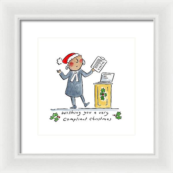 Compliant Christmas - Framed Print