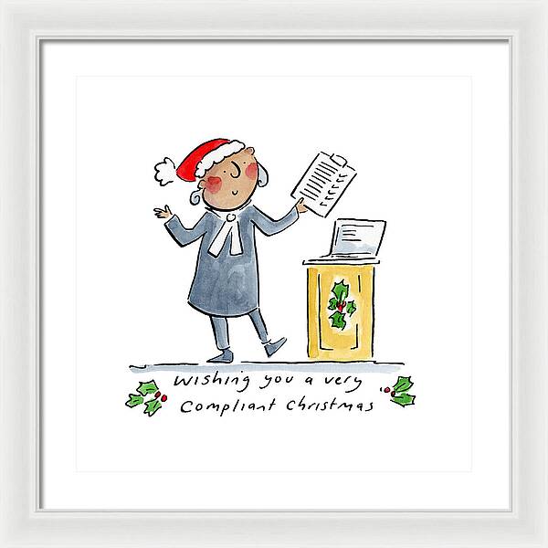 Compliant Christmas - Framed Print