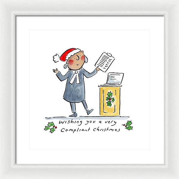 Compliant Christmas - Framed Print