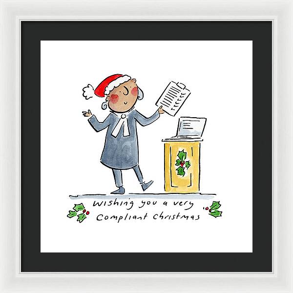 Compliant Christmas - Framed Print