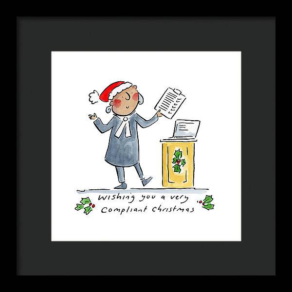 Compliant Christmas - Framed Print