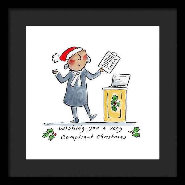 Compliant Christmas - Framed Print