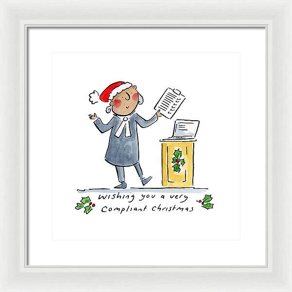 Compliant Christmas - Framed Print