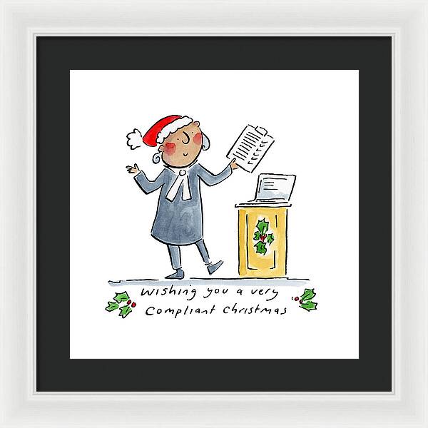 Compliant Christmas - Framed Print