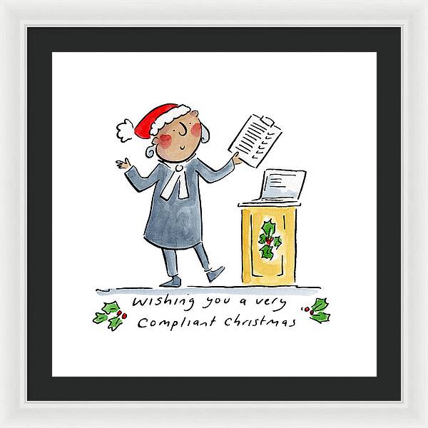 Compliant Christmas - Framed Print