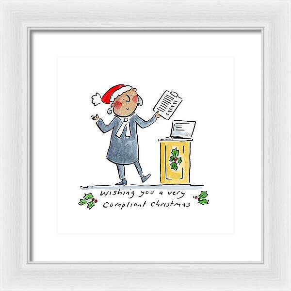 Compliant Christmas - Framed Print