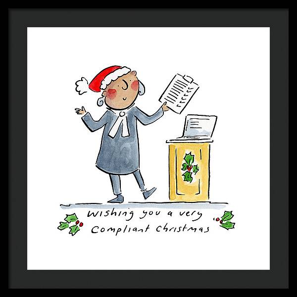 Compliant Christmas - Framed Print