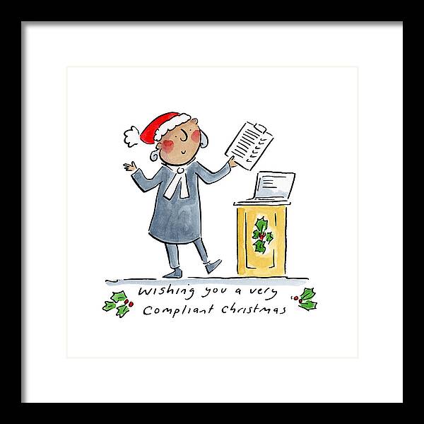 Compliant Christmas - Framed Print