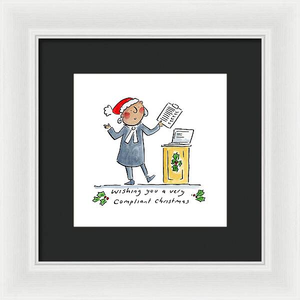 Compliant Christmas - Framed Print