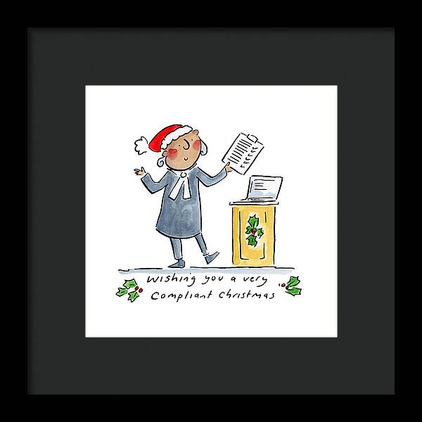 Compliant Christmas - Framed Print