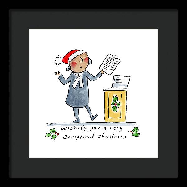 Compliant Christmas - Framed Print
