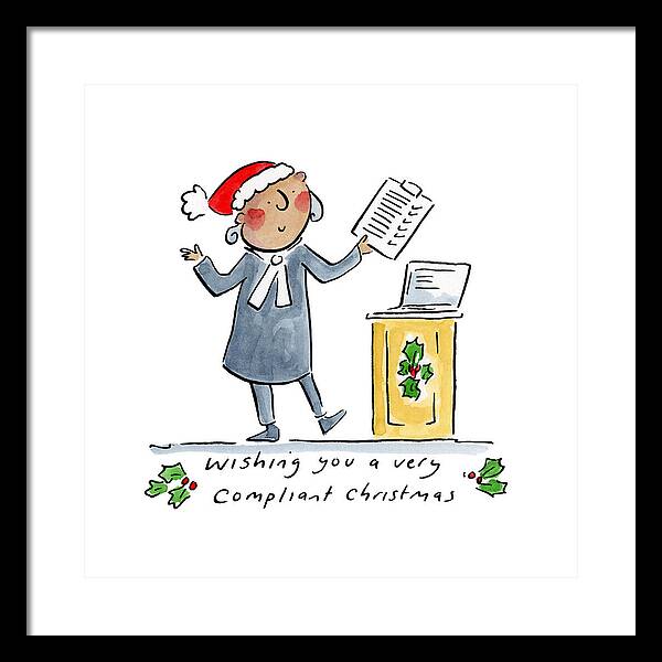 Compliant Christmas - Framed Print