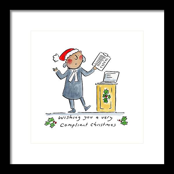 Compliant Christmas - Framed Print