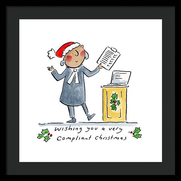 Compliant Christmas - Framed Print