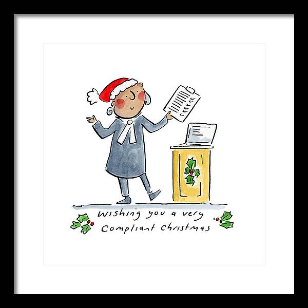 Compliant Christmas - Framed Print