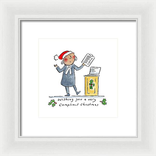 Compliant Christmas - Framed Print
