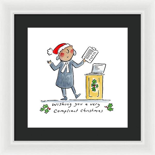 Compliant Christmas - Framed Print