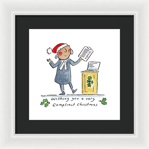 Compliant Christmas - Framed Print