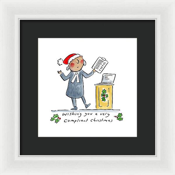 Compliant Christmas - Framed Print