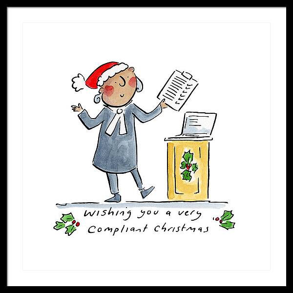 Compliant Christmas - Framed Print