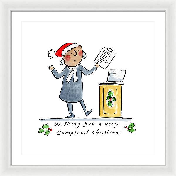 Compliant Christmas - Framed Print